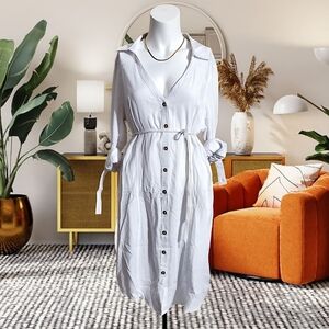 NWT Guess Los Angeles Challis Dress Robe Size L​